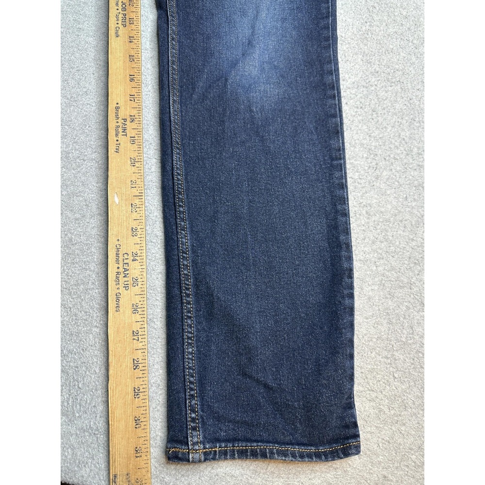 Old Navy Athletic Jeans Mens 34x34 (34x31) Dark Wash Blue Built-In Flex Denim - Picture 3 of 14